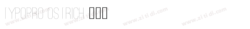 TypoPRO Ostrich字体转换